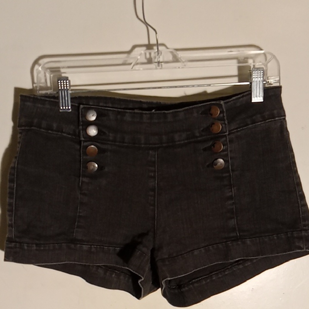 Women's Black Charcoal Shorts Very Good Stretch Size 30